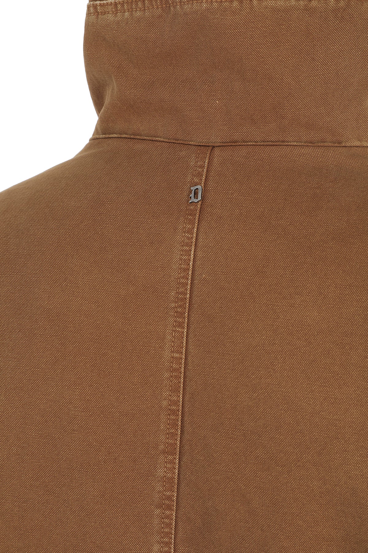 DONDUP Parka Uomo Canvas-Marrone