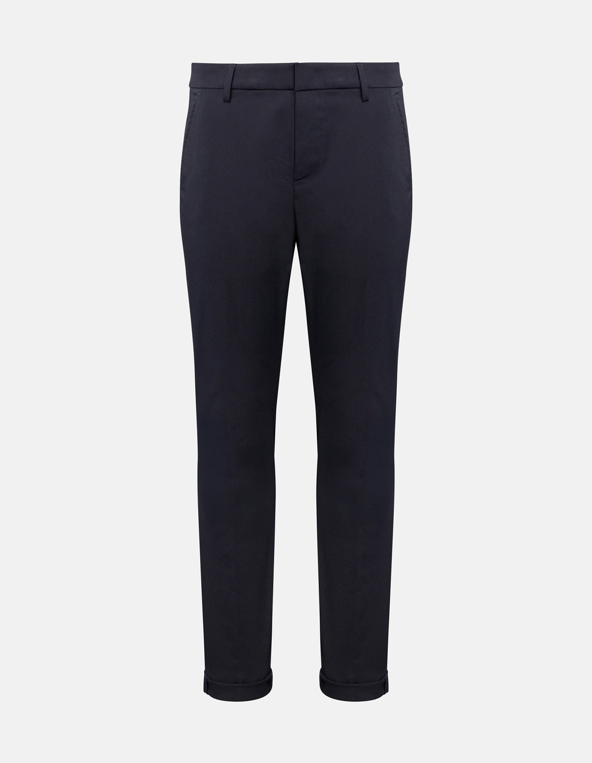 DONDUP Pantalone Uomo Gaubert Slim Gabardina-Blu Tuareg
