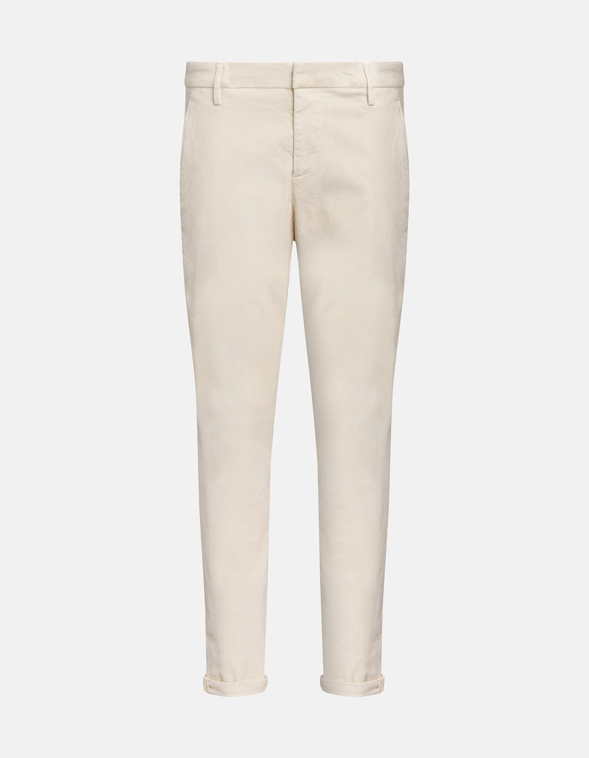 DONDUP Pantalone Uomo Gaubert Slim Velluto-Avorio