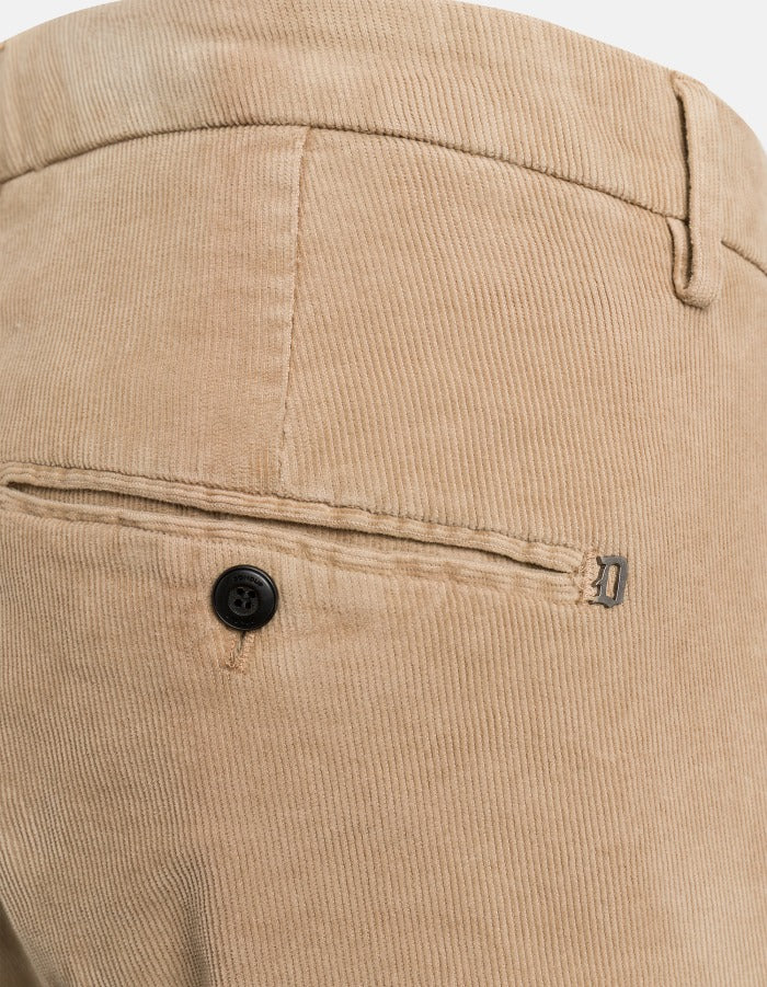 DONDUP Pantalone Uomo Gaubert Slim Velluto-Sabbia