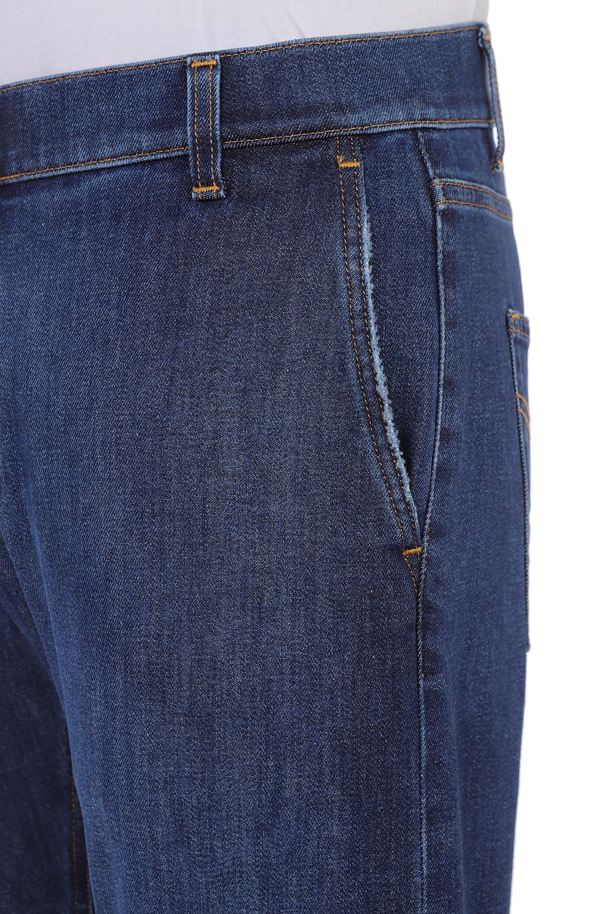 DONDUP Jeans Uomo Jeff Carrot-Blu