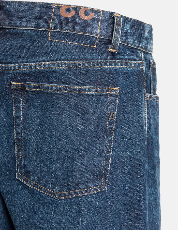 DONDUP Jeans Uomo YUI Tapered-Blu