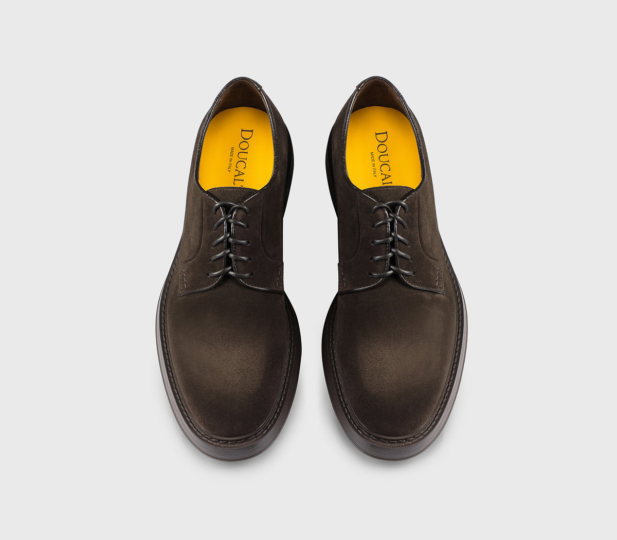 DOUCAL'S Scarpa Uomo Derby Suede-Terre