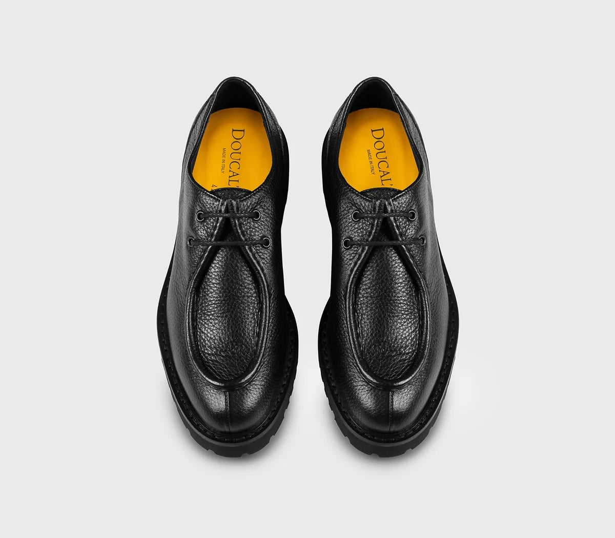 DOUCAL'S Scarpa Uomo DERBY Pelle Cervo-Nero