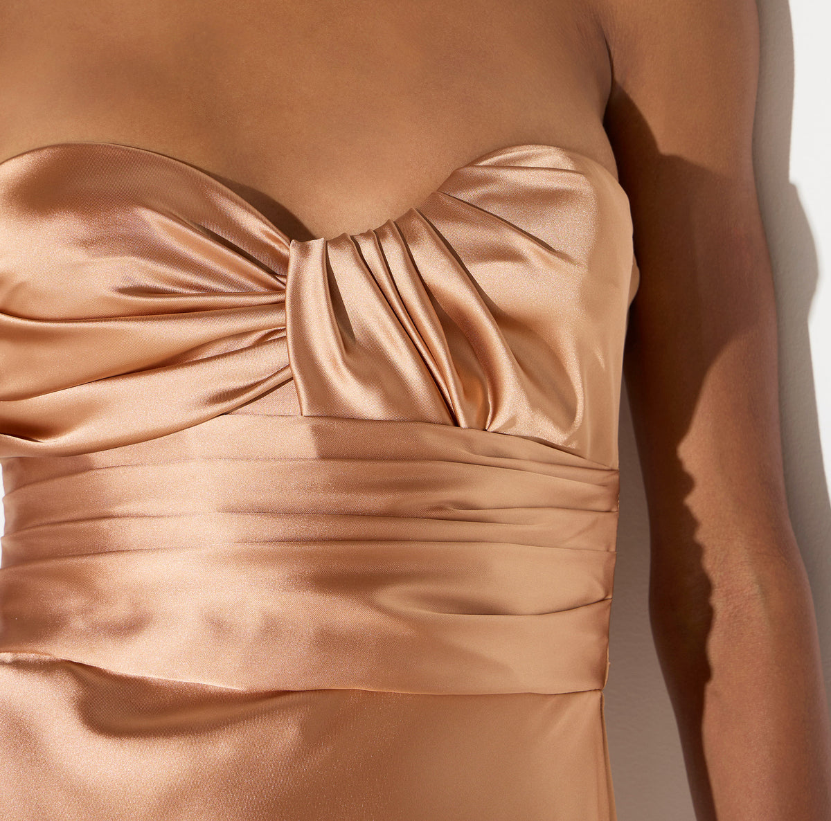 ELISABETTA FRANCHI Abito Red Carpet Raso-Suede