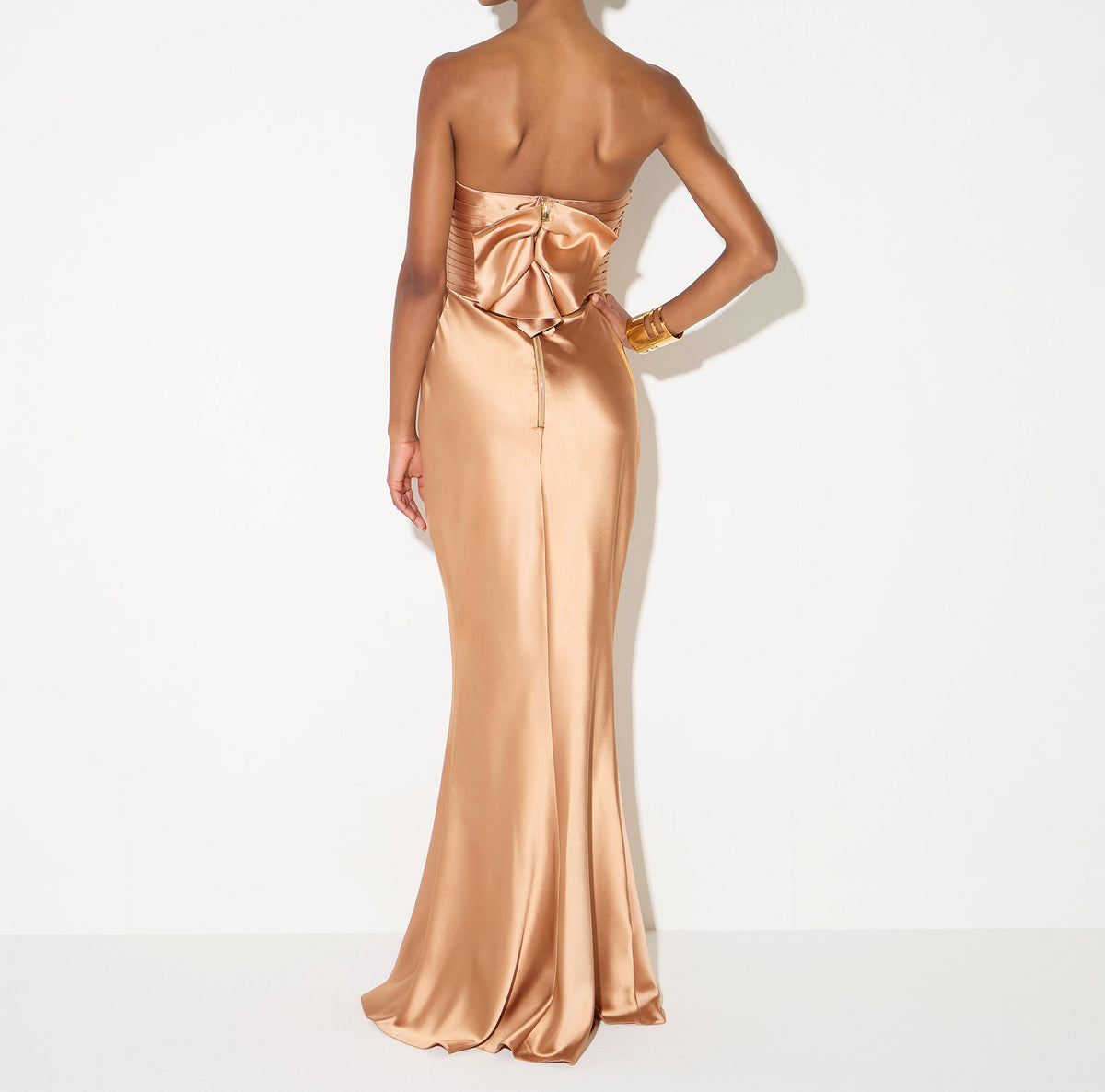ELISABETTA FRANCHI Abito Red Carpet Raso-Suede