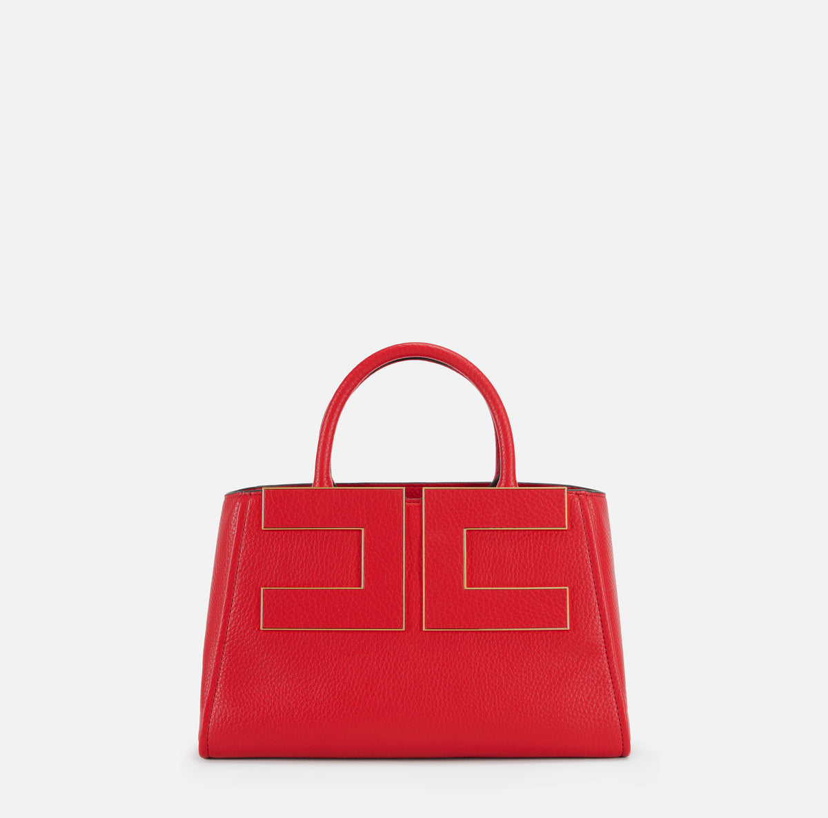 ELISABETTA FRANCHI Borsa Tote Ecopelle Logo-Red Passion