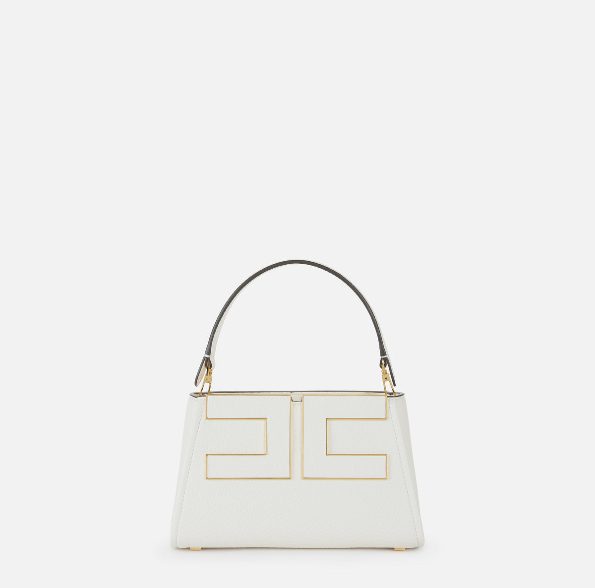 ELISABETTA FRANCHI Borsa a Mano Ecopelle Logo-Burro