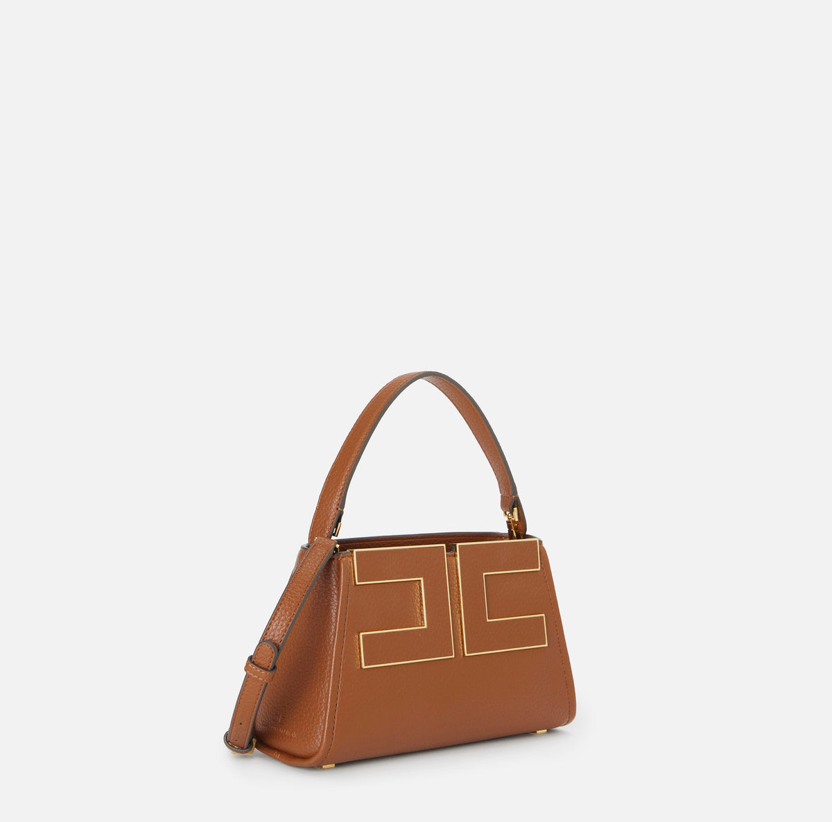 ELISABETTA FRANCHI Borsa a Mano Ecopelle Logo-Sigaro