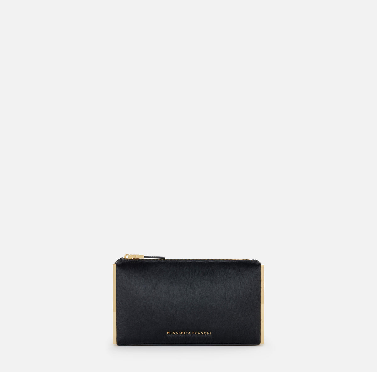 ELISABETTA FRANCHI Borsa Clutch Cavallino-Nero