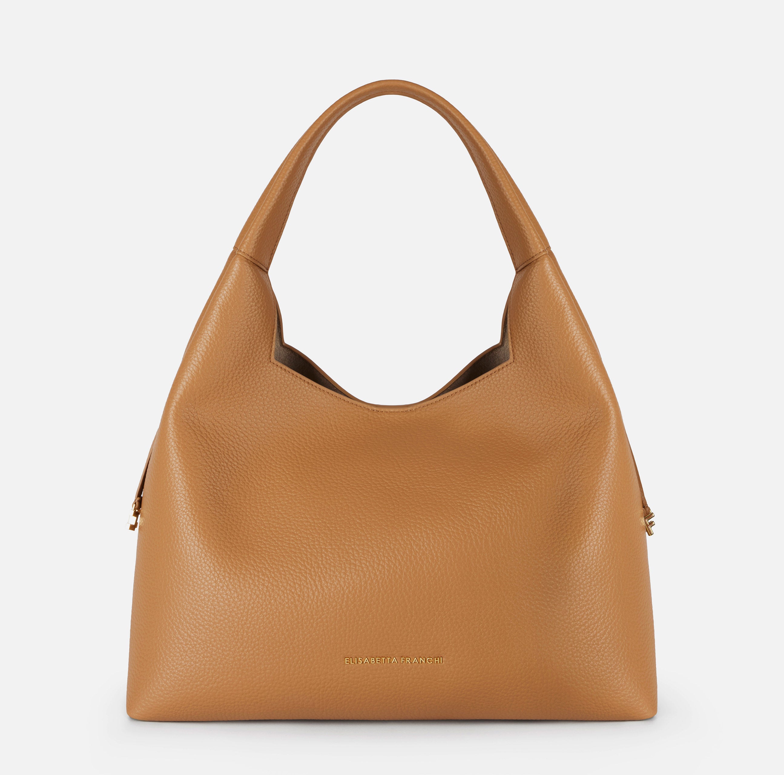 ELISABETTA FRANCHI Borsa Hobo Ecopelle Charms Logo-Daino