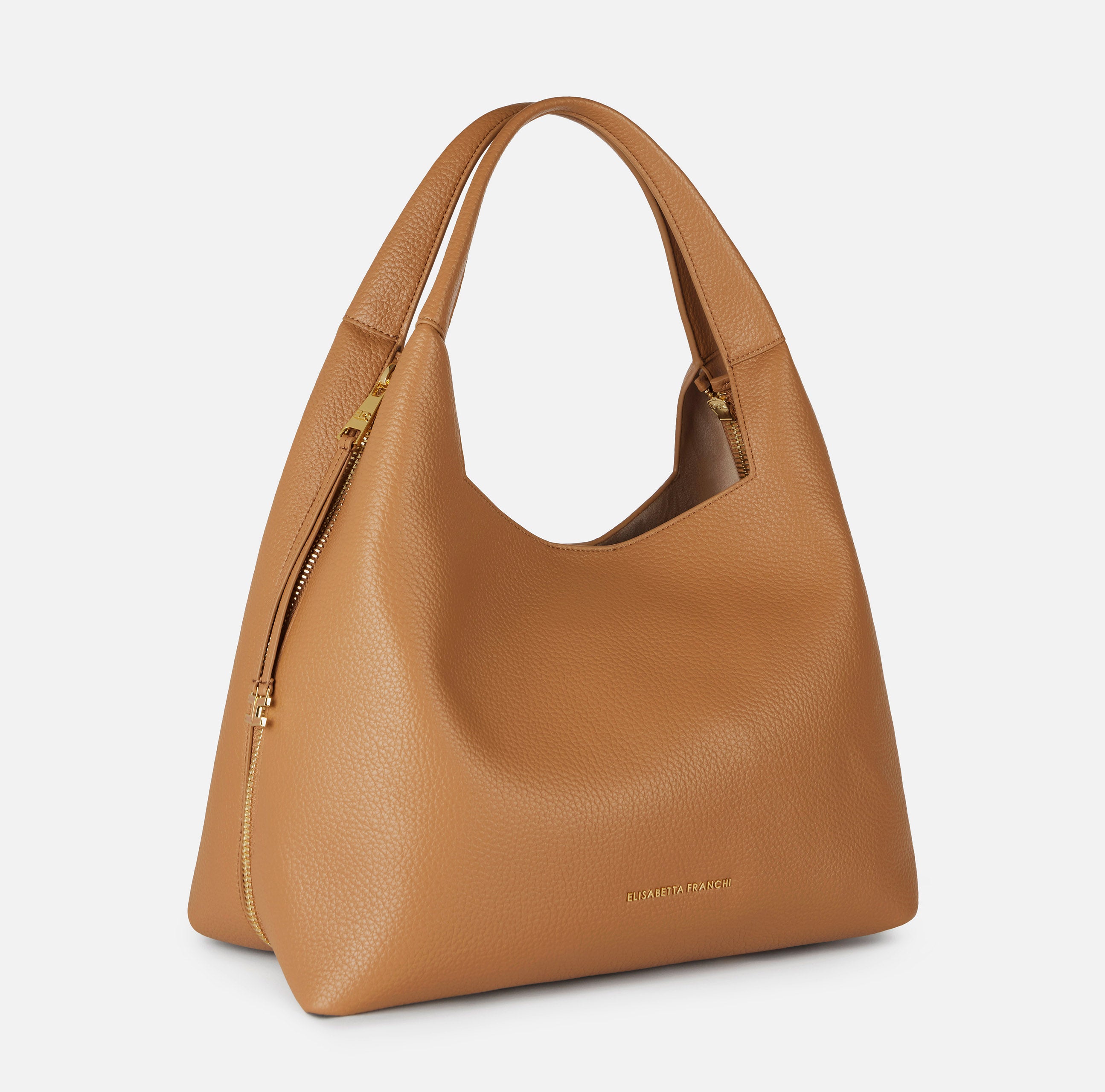 ELISABETTA FRANCHI Borsa Hobo Ecopelle Charms Logo-Daino