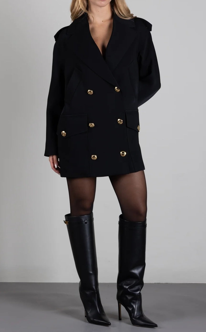 ELISABETTA FRANCHI Caban scuba-Nero