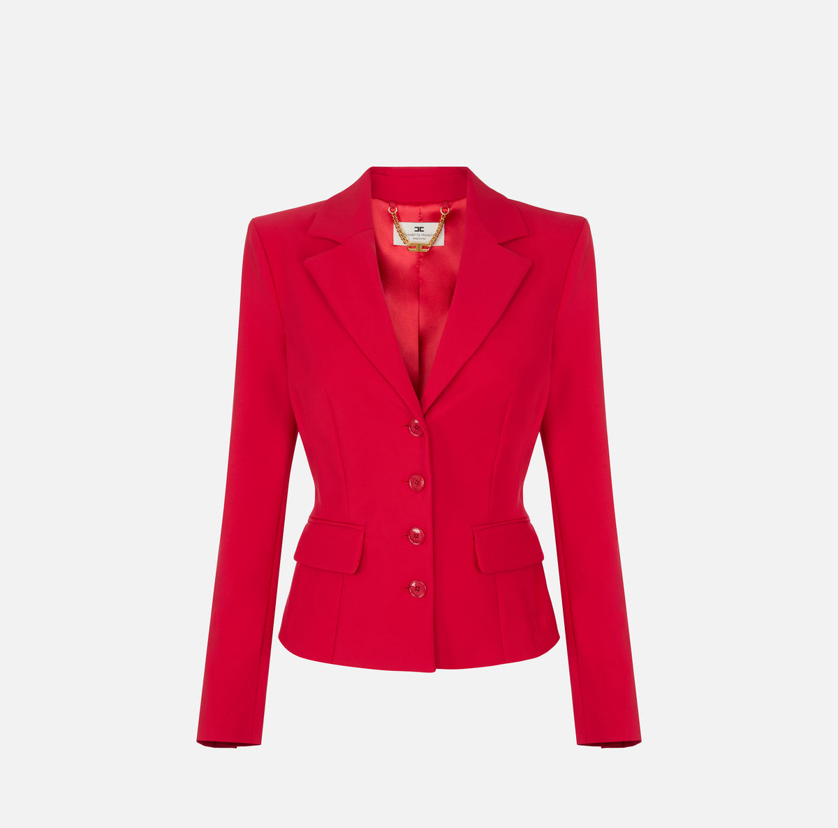 ELISABETTA FRANCHI Giacca Tessuto Tecnico-Red Passion