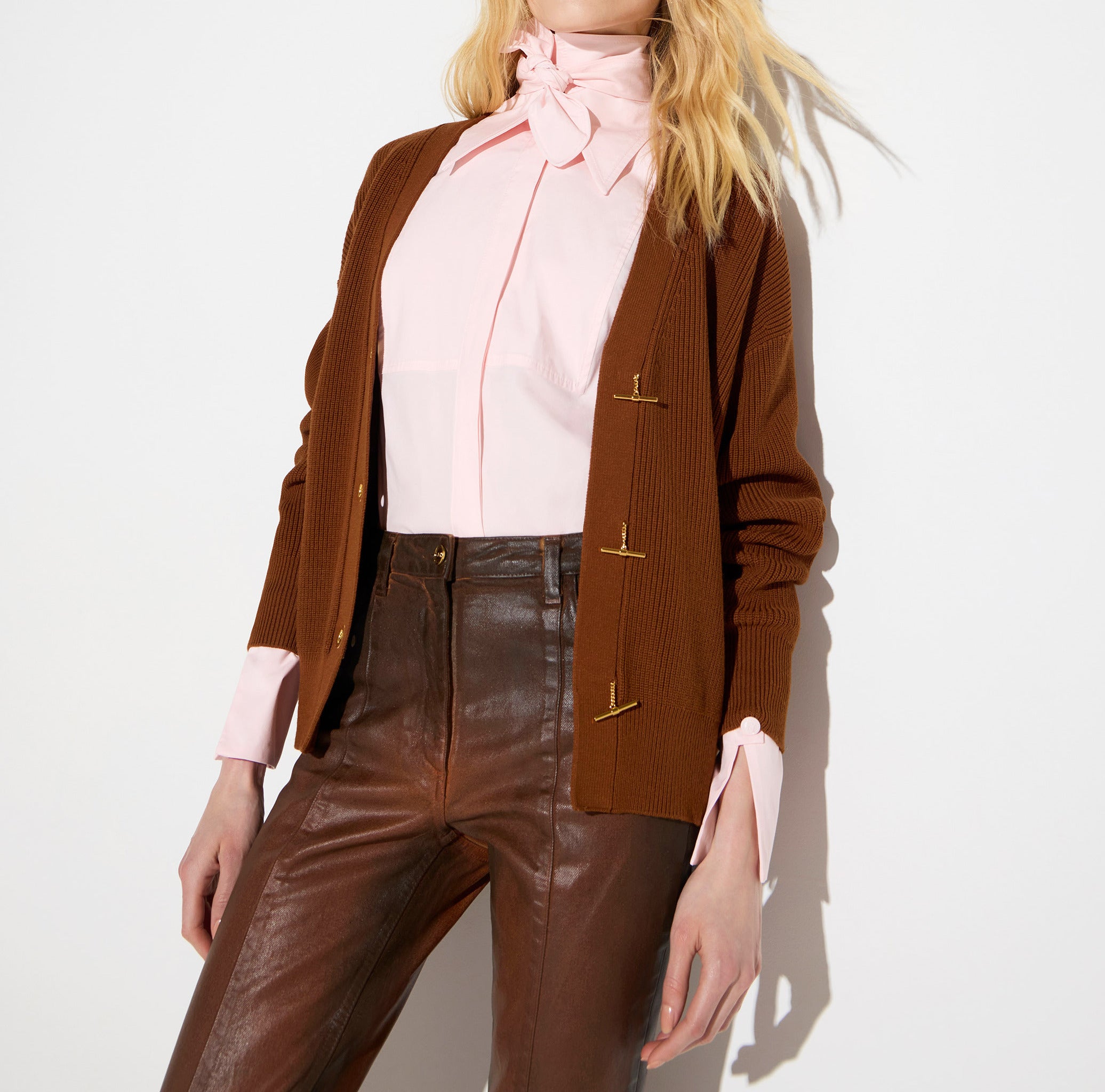 ELISABETTA FRANCHI Cardigan Maglia T-Bar-Sigaro