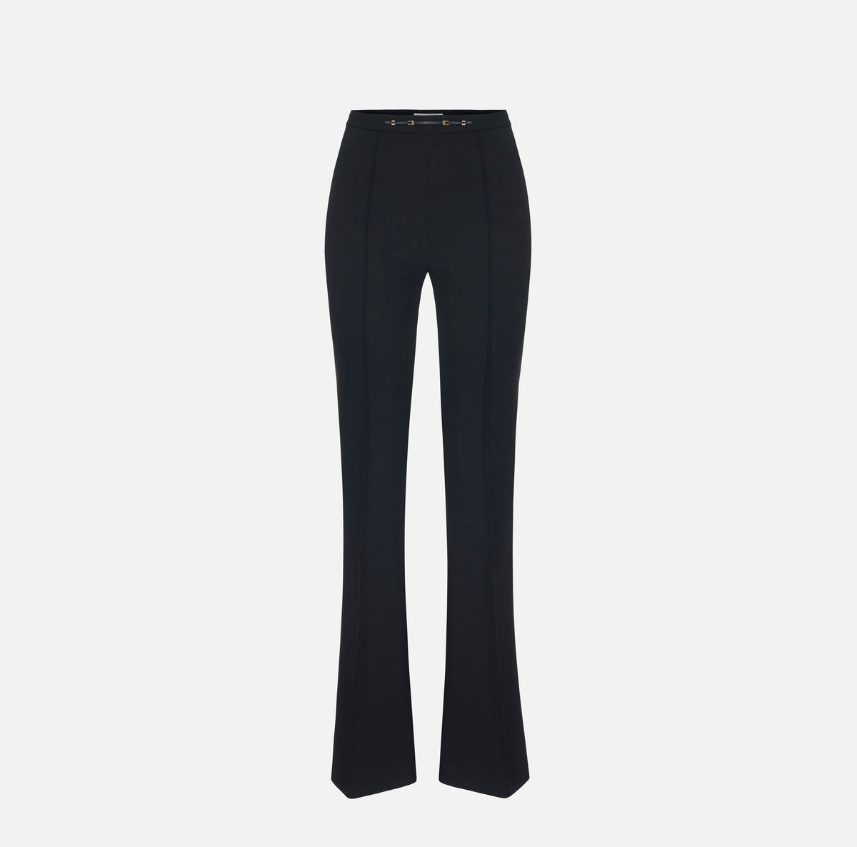 ELISABETTA FRANCHI PANTALONE doppio crêpe Morsetto-Nero