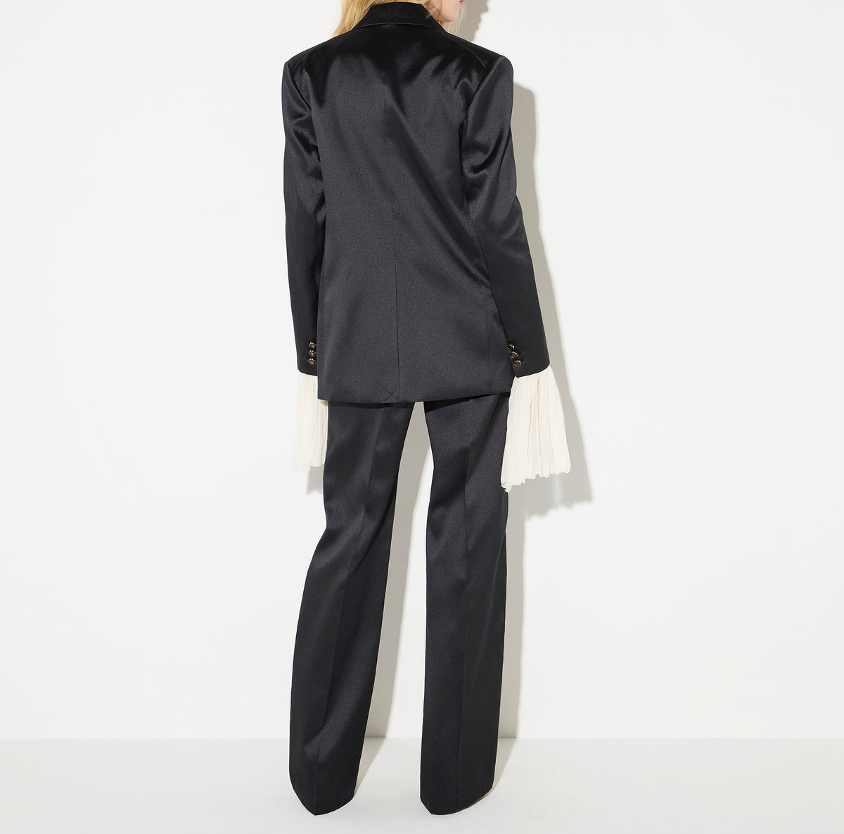 ELISABETTA FRANCHI PANTALONE Gazar Raso-Nero