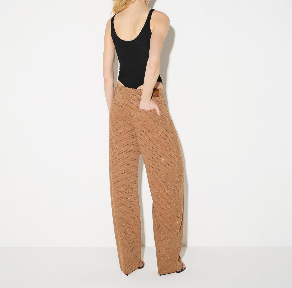 ELISABETTA FRANCHI Jeans Balloon Denim Strass-Daino