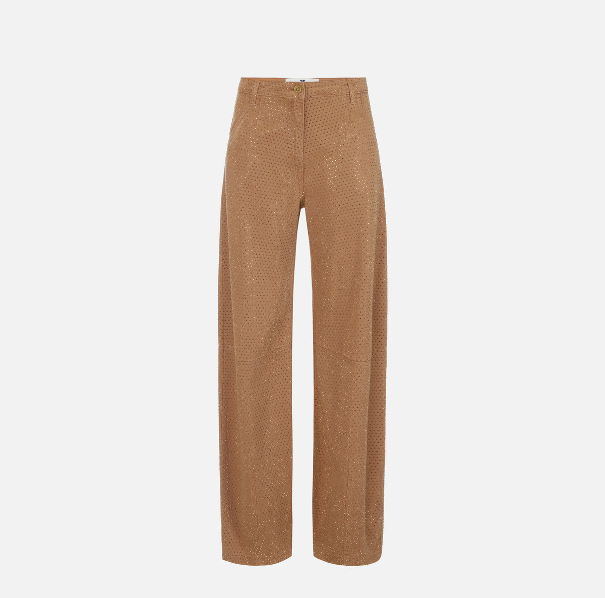 ELISABETTA FRANCHI Jeans Balloon Denim Strass-Daino