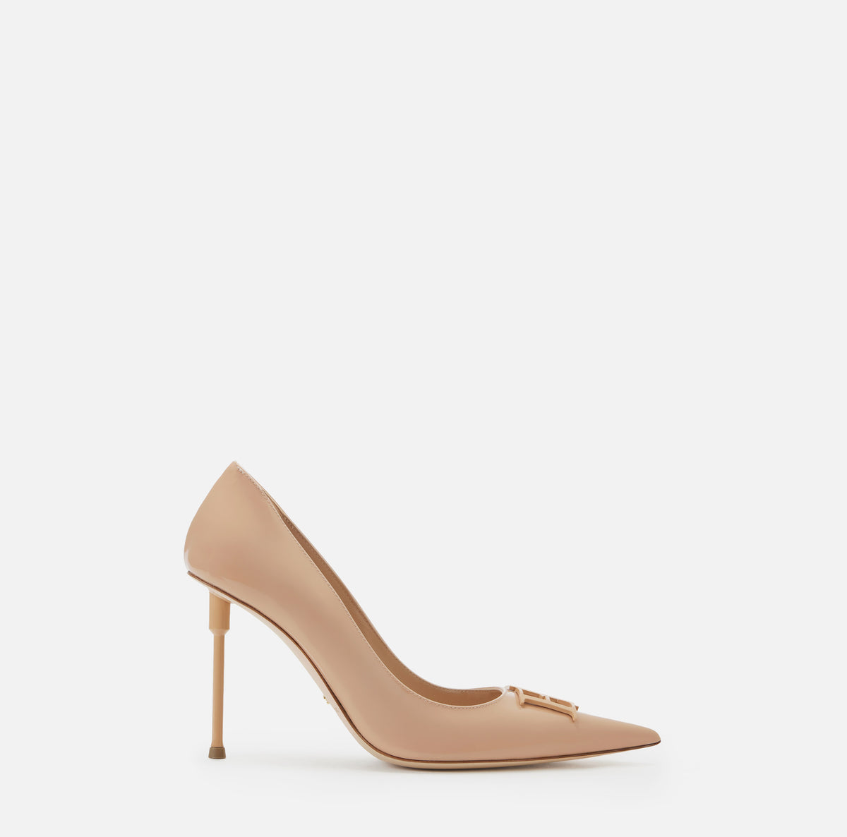ELISABETTA FRANCHI Décolleté Pelle Laccata Logo-Pelle