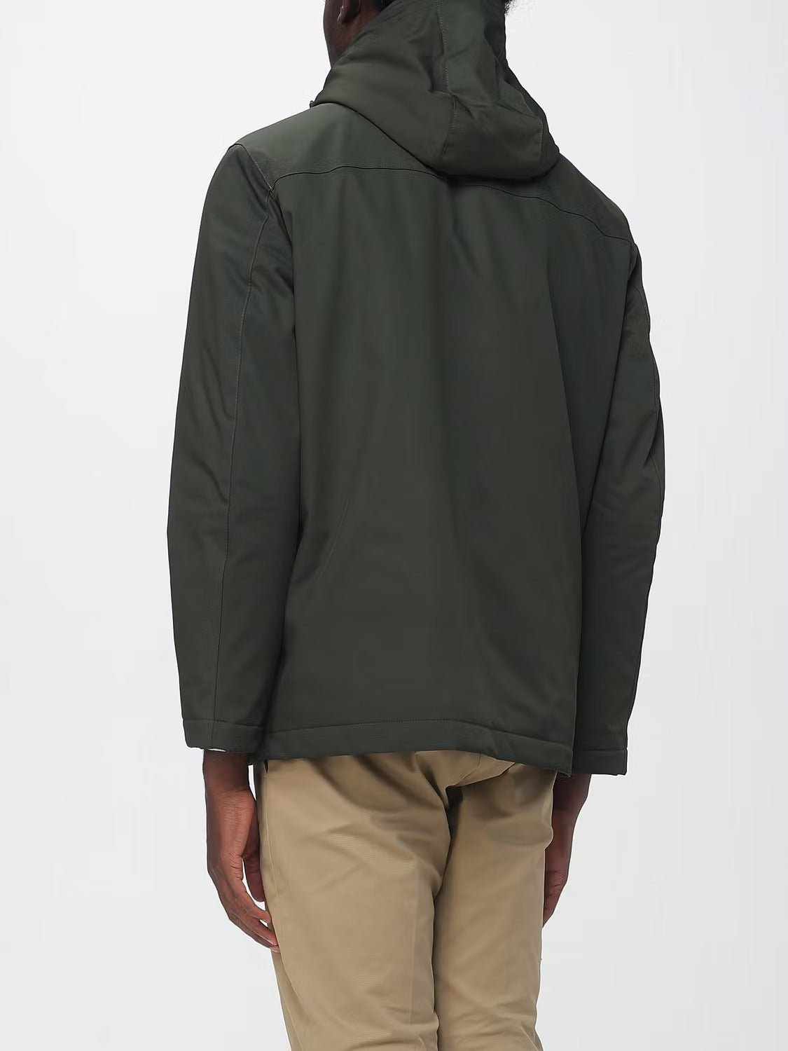 FAY Caban Uomo Gabardina Tecnica-Foresta