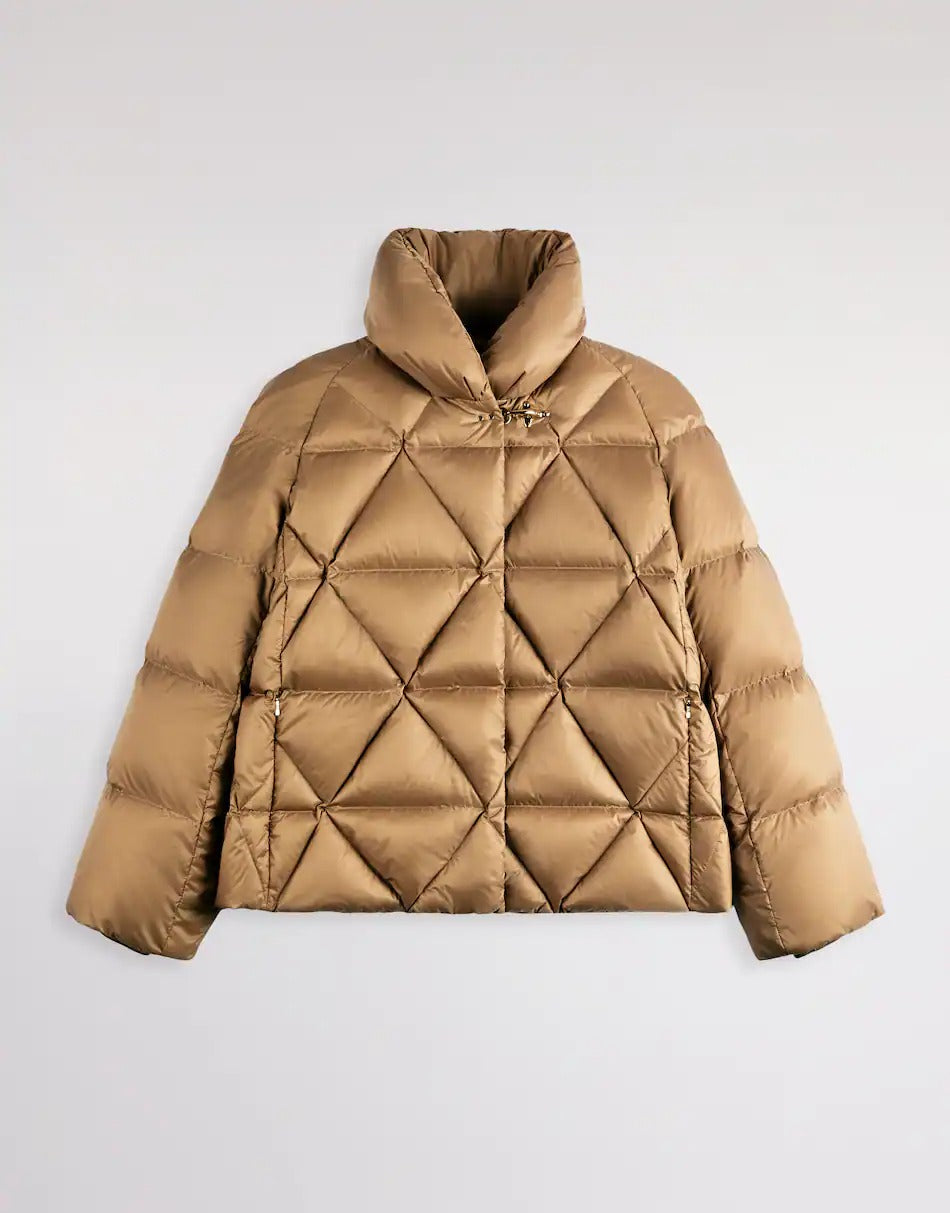 FAY Piumino Donna Nylon Trapuntato-Cammello