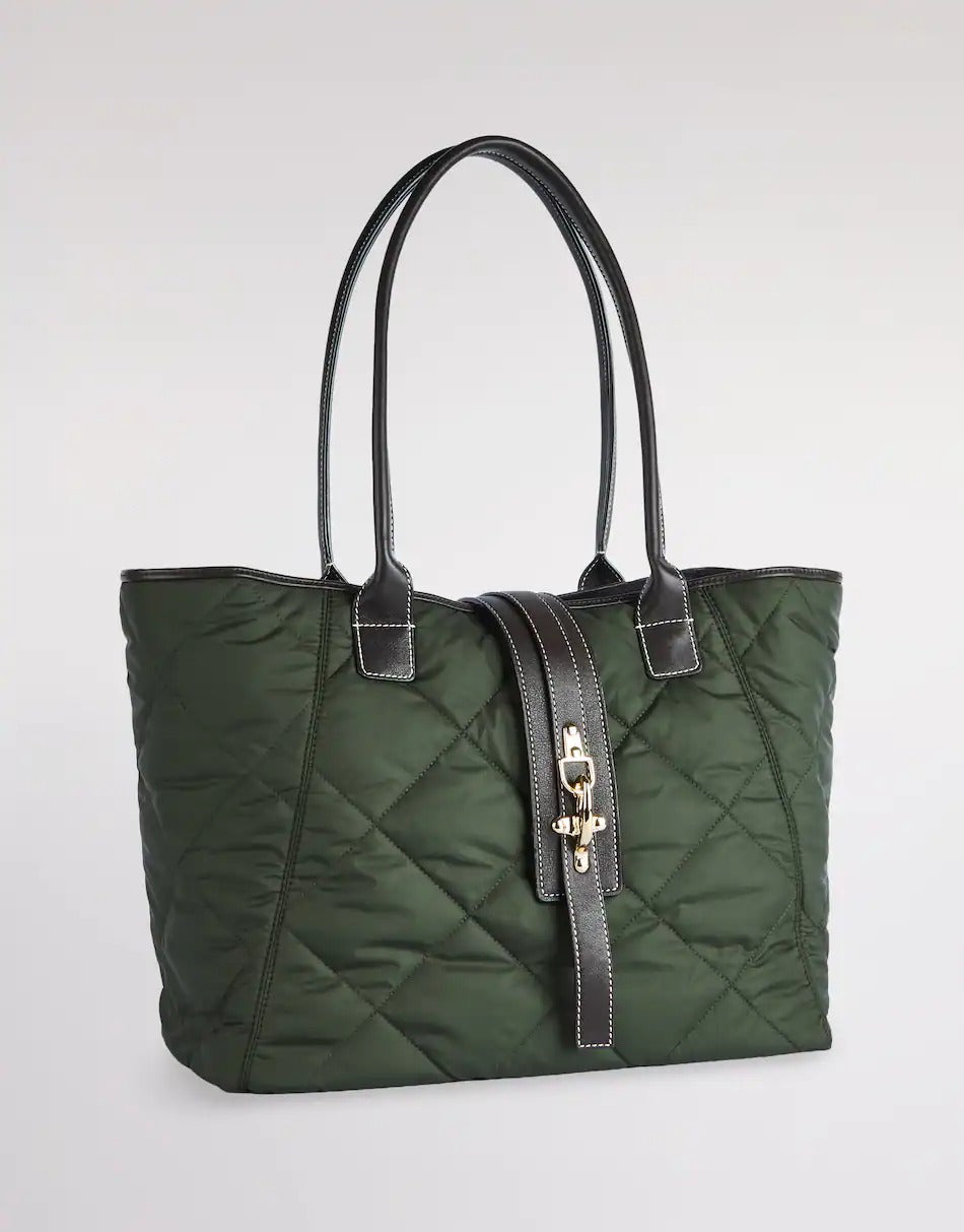 FAY SHOPPING BAG Tessuto Tecnico-Verde