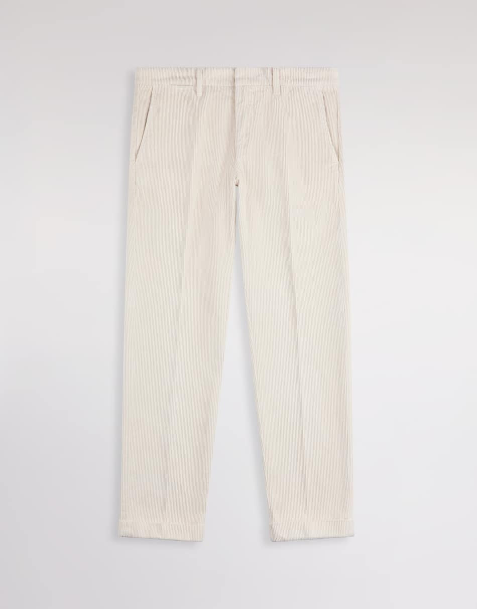 FAY Pantalone Uomo CAPRI CLASS Velluto Coste-Avorio