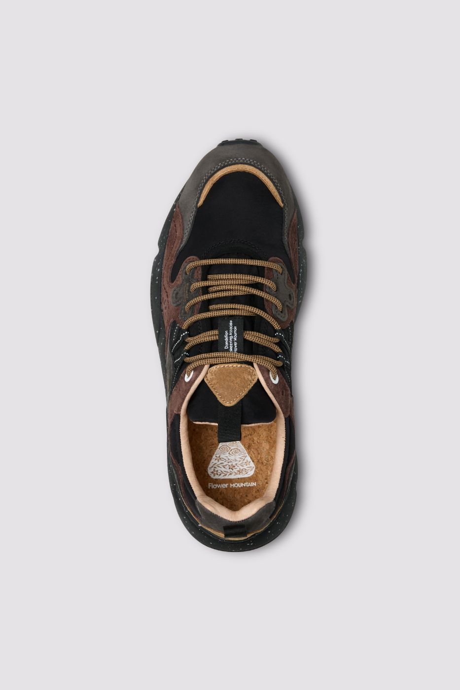FLOWER MOUNTAIN Sneaker Uomo YAMANO 3-Grigio/Marrone/Nero