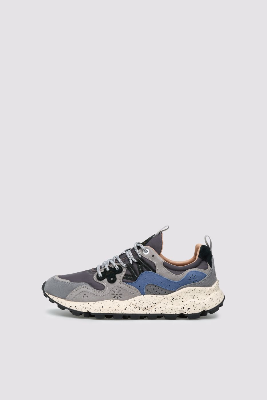 FLOWER MOUNTAIN Sneaker Uomo YAMANO 3-Grigio Scuro/Blu/Azzurro