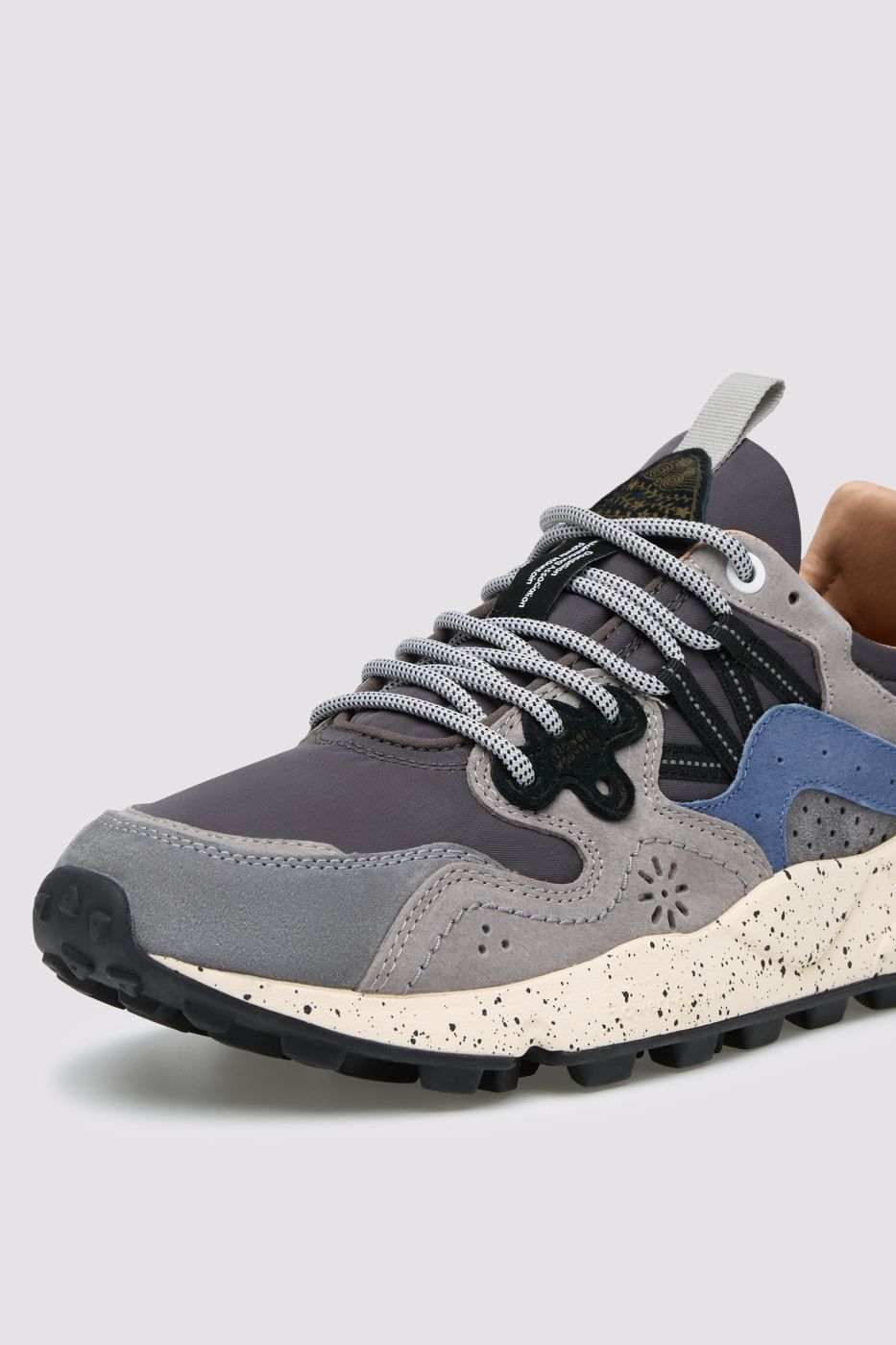 FLOWER MOUNTAIN Sneaker Uomo YAMANO 3-Grigio Scuro/Blu/Azzurro