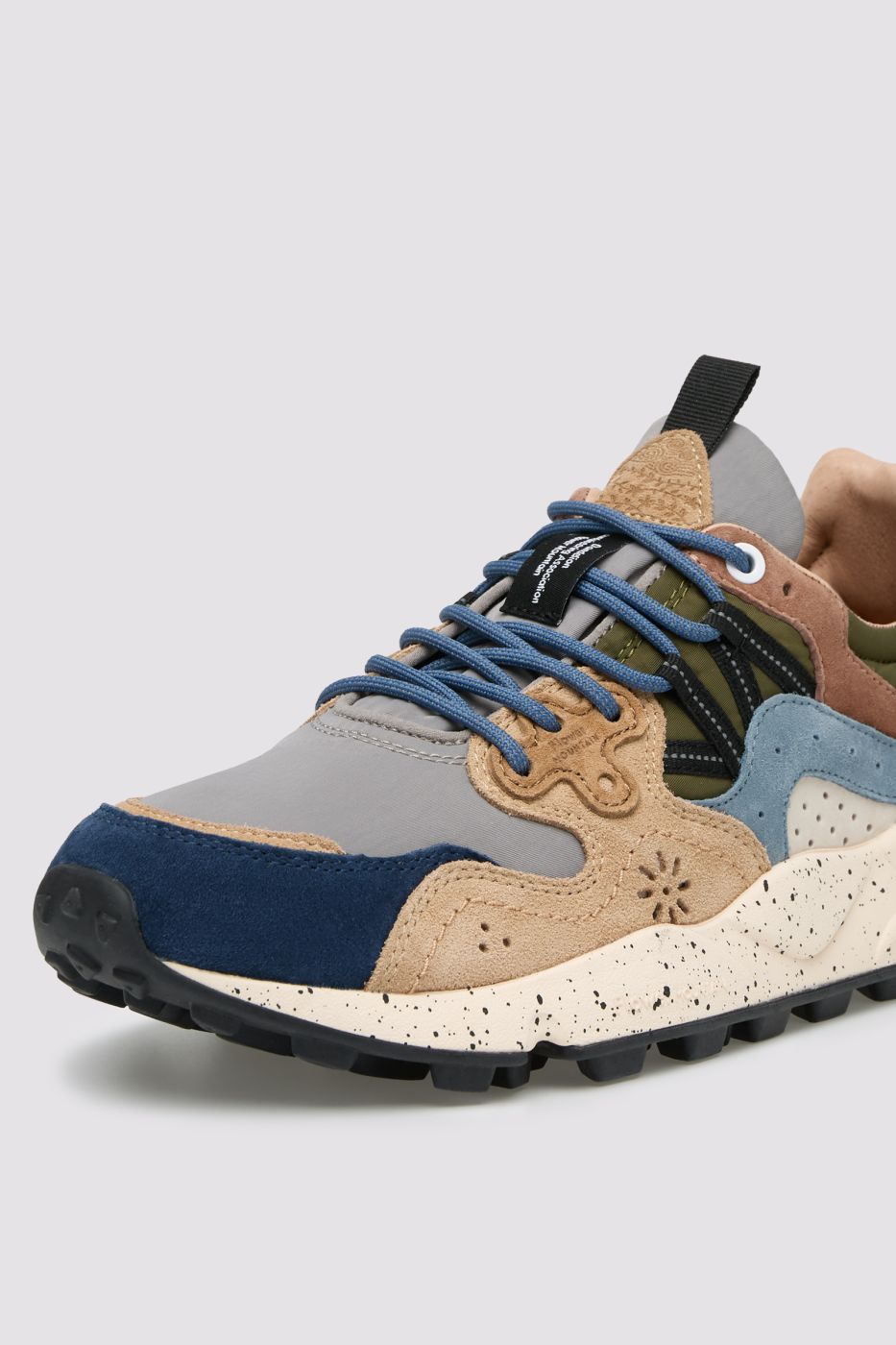 FLOWER MOUNTAIN Sneaker Uomo YAMANO 3-Navy/Grigio/Marrone