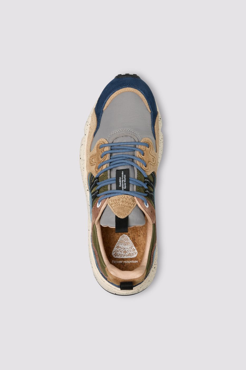 FLOWER MOUNTAIN Sneaker Uomo YAMANO 3-Navy/Grigio/Marrone