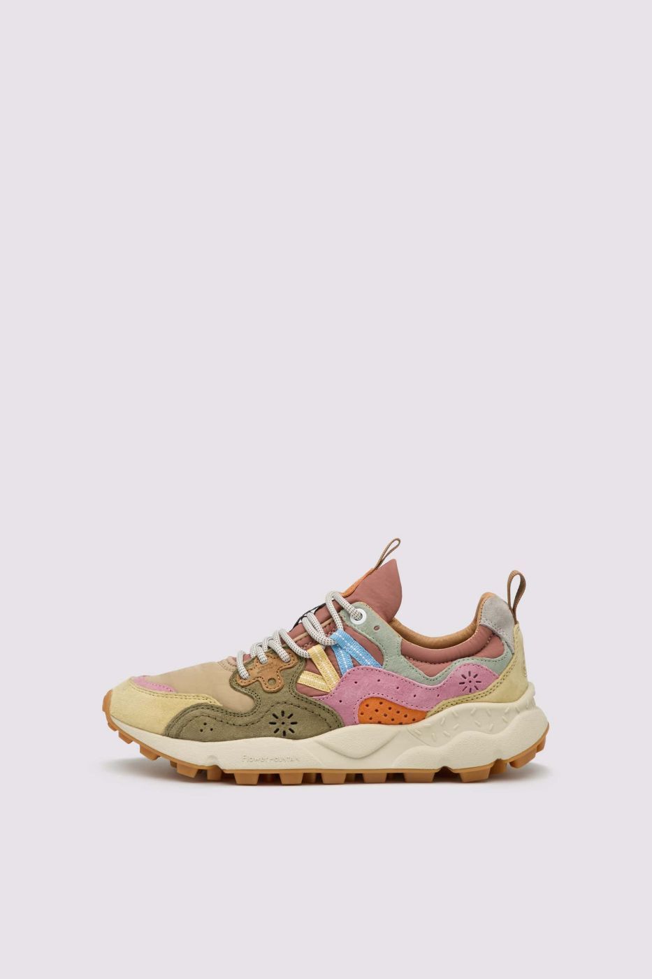 FLOWER MOUNTAIN Sneaker Donna YAMANO 3-Beige/Rosa/Verde