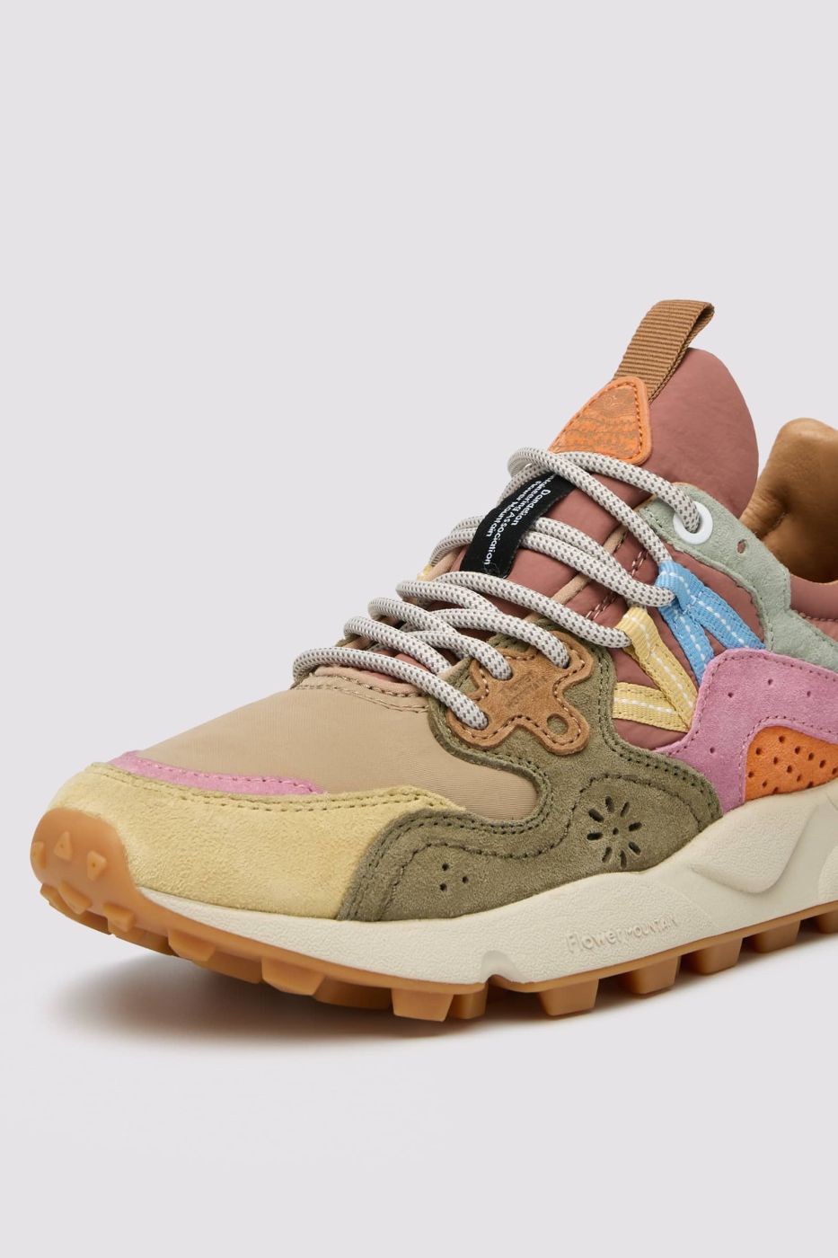 FLOWER MOUNTAIN Sneaker Donna YAMANO 3-Beige/Rosa/Verde