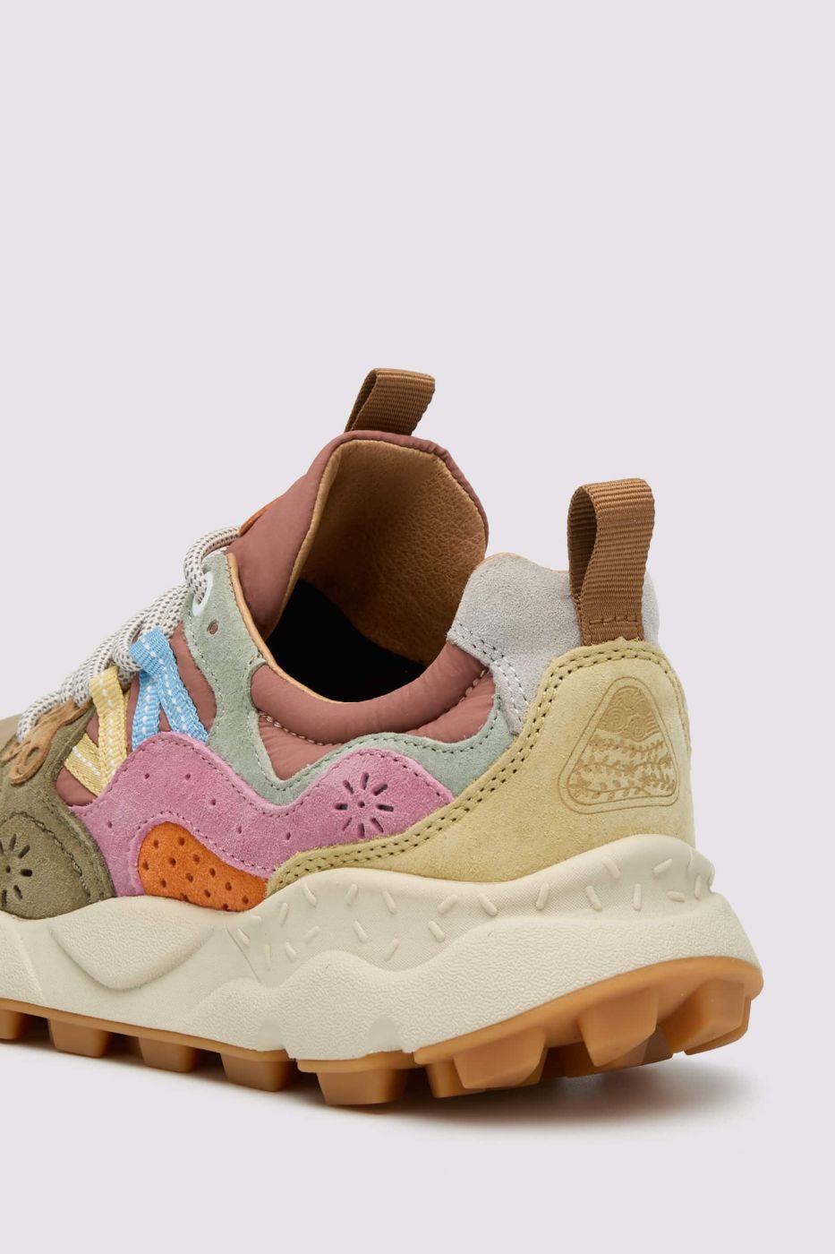 FLOWER MOUNTAIN Sneaker Donna YAMANO 3-Beige/Rosa/Verde