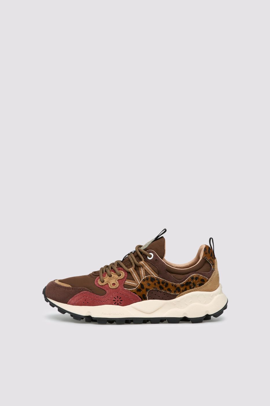 FLOWER MOUNTAIN Sneaker Donna YAMANO 3-Marrone/Bordeaux