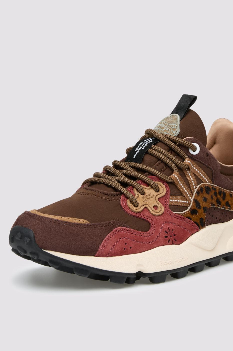 FLOWER MOUNTAIN Sneaker Donna YAMANO 3-Marrone/Bordeaux