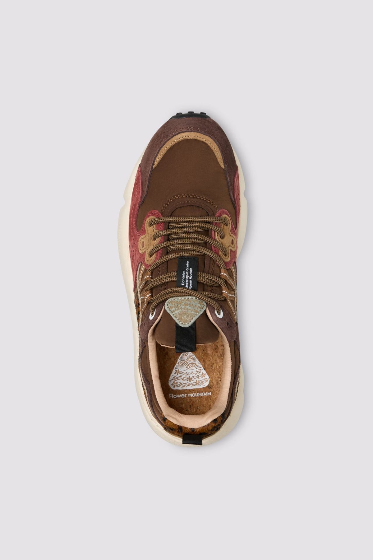 FLOWER MOUNTAIN Sneaker Donna YAMANO 3-Marrone/Bordeaux