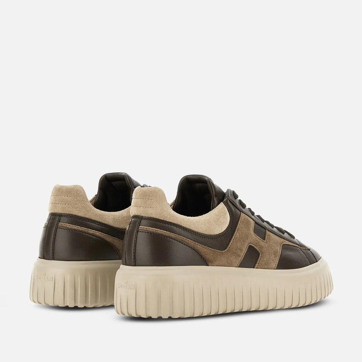 HOGAN Sneaker Uomo H-Stripes-Marrone
