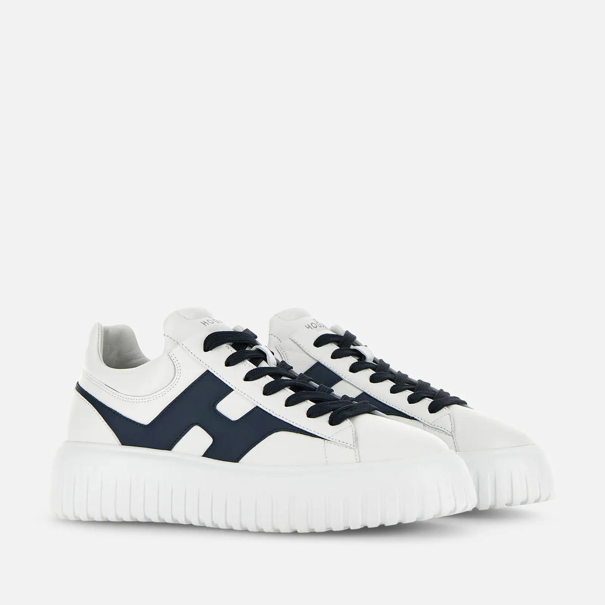 HOGAN Sneaker Uomo H-Stripes-Bianco/Blu
