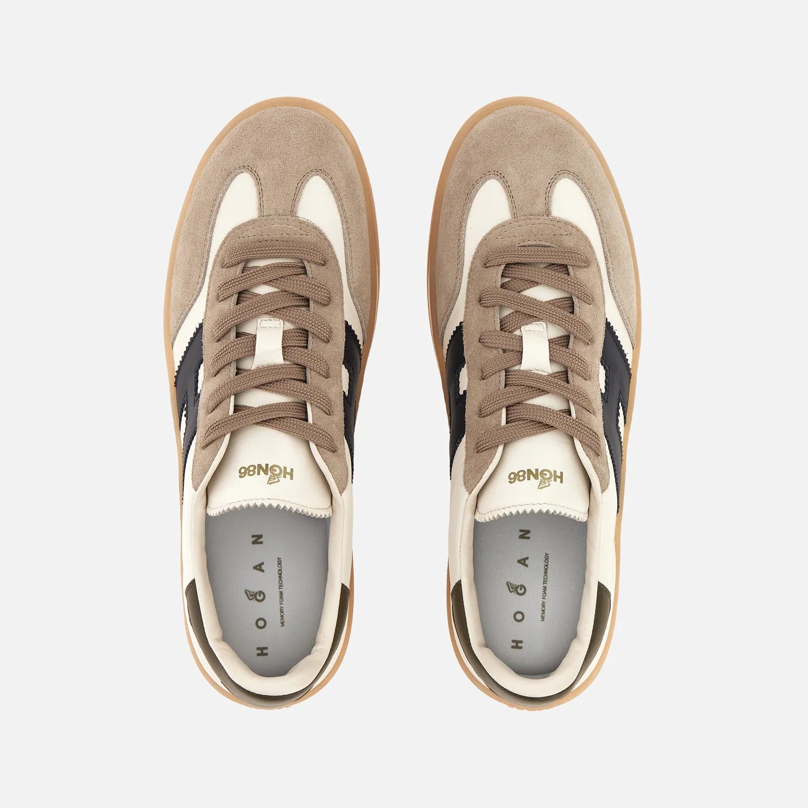 HOGAN SNEAKER Uomo COOL-Avorio/Beige/Marrone