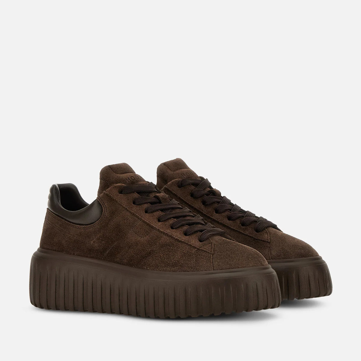 HOGAN Sneaker Donna H-Stripes-Marrone