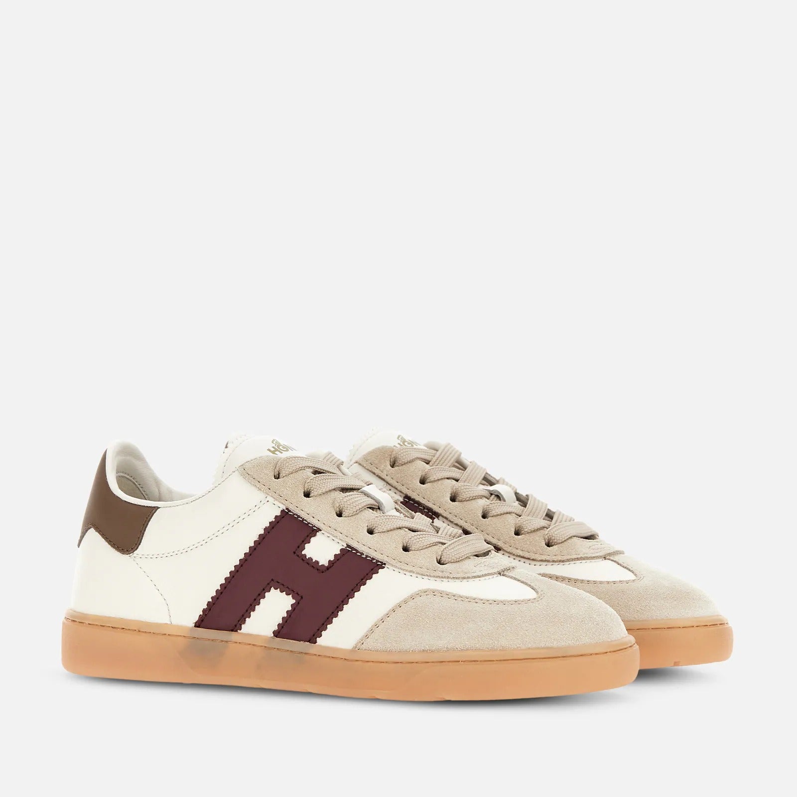 HOGAN Sneaker Donna COOL-Avorio/Bordeaux