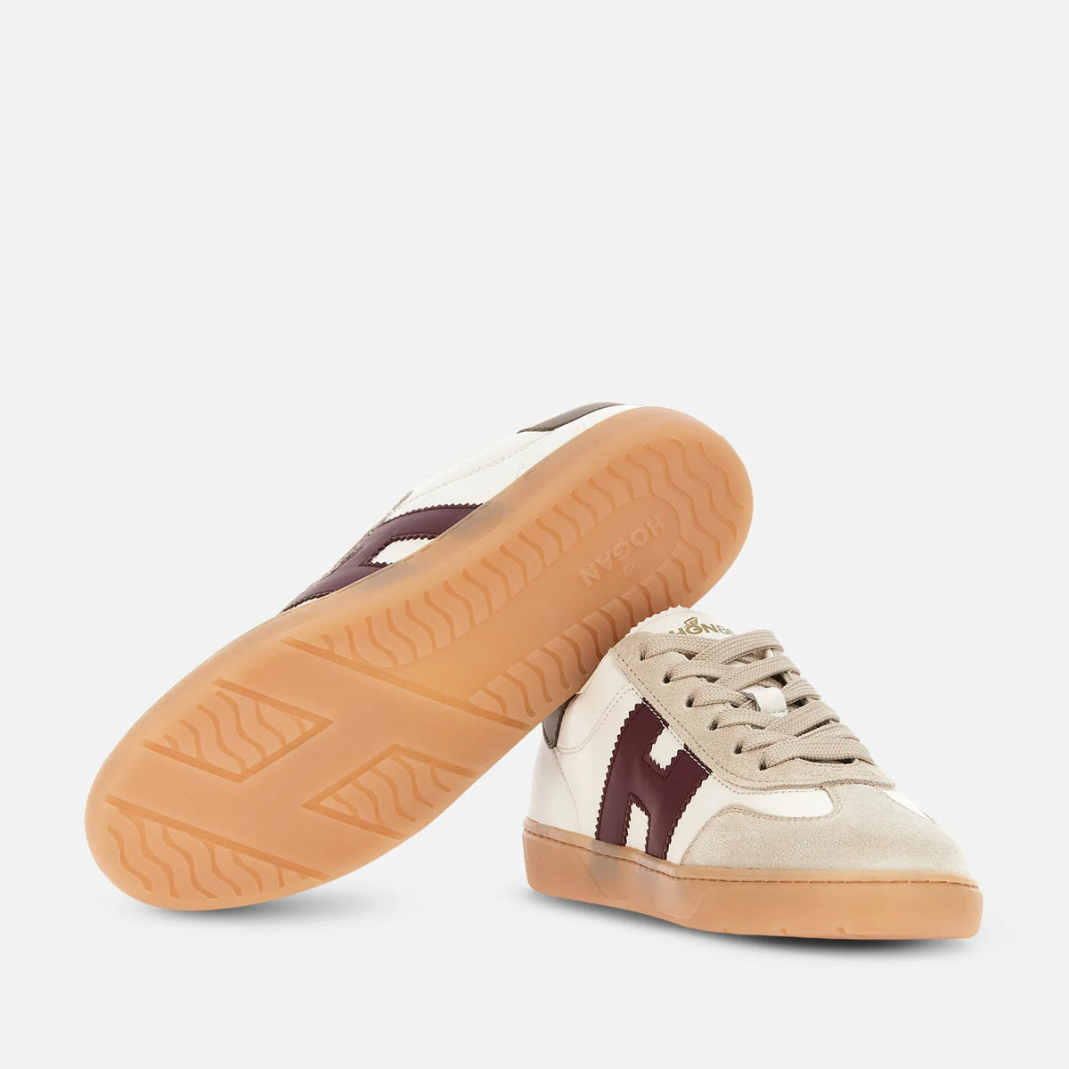 HOGAN Sneaker Donna COOL-Avorio/Bordeaux