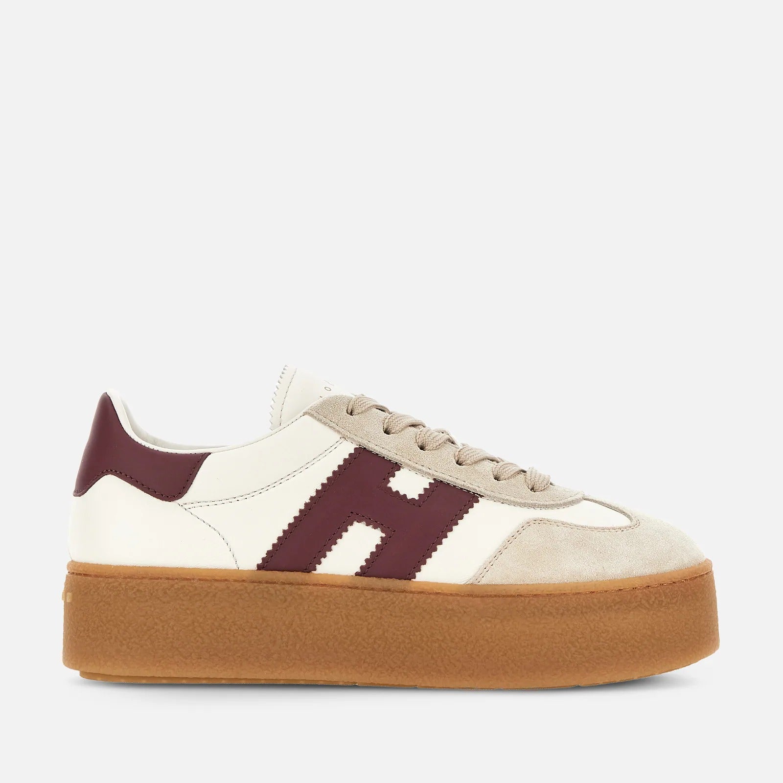 HOGAN Sneaker Donna Cool H698-Avorio/Bordeaux