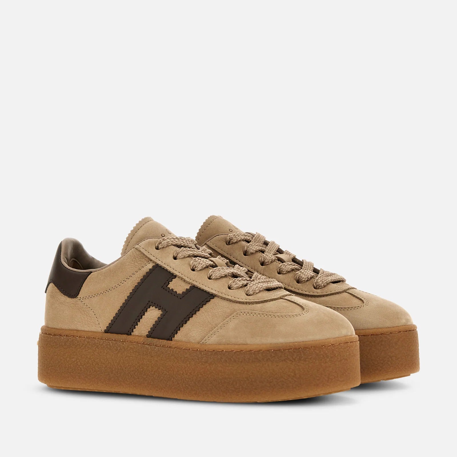HOGAN Sneaker Donna Cool H698-Marrone Beige