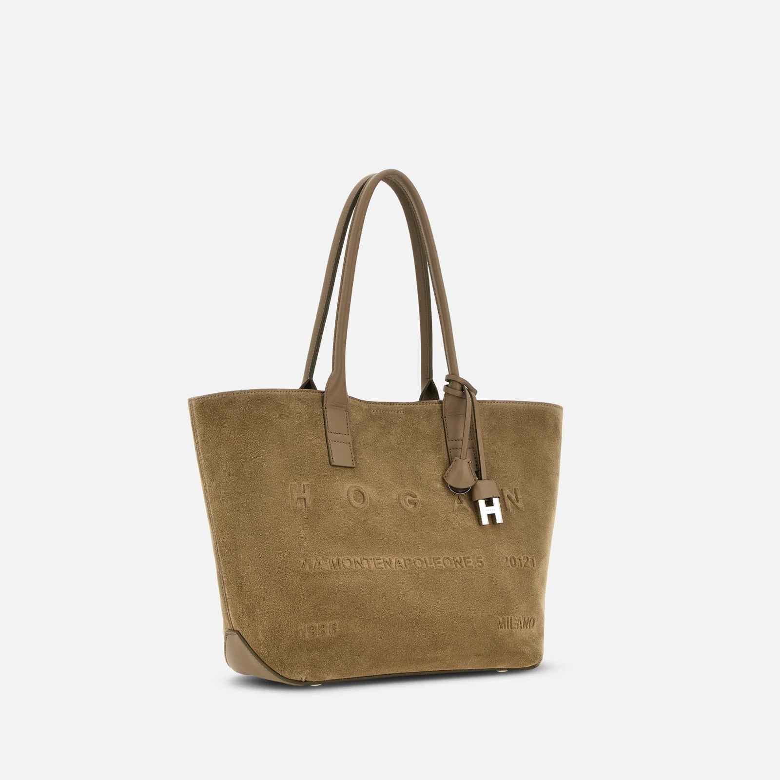 HOGAN Borsa Shopping Address Piccola-Beige