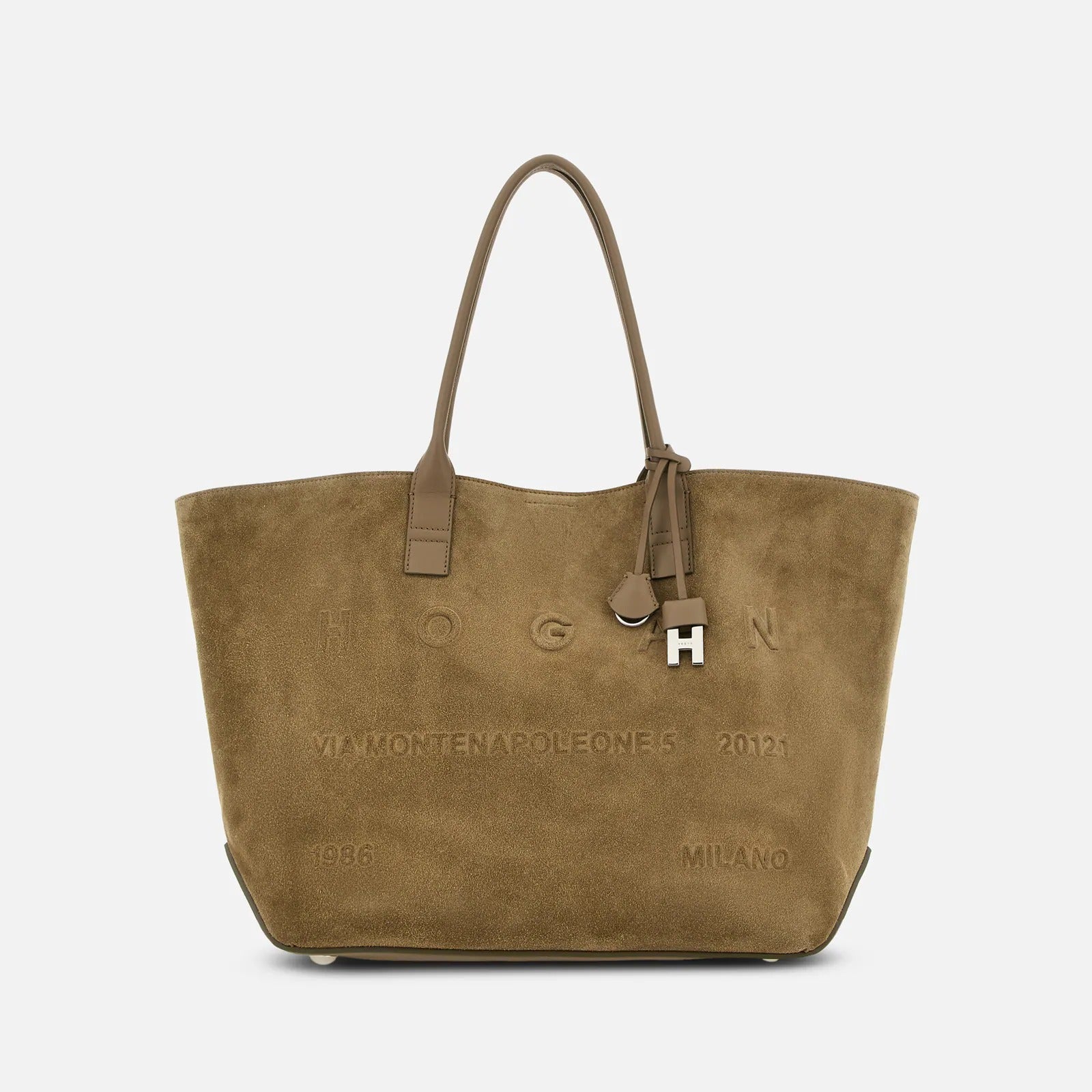 HOGAN Borsa Shopping Address Media-Beige