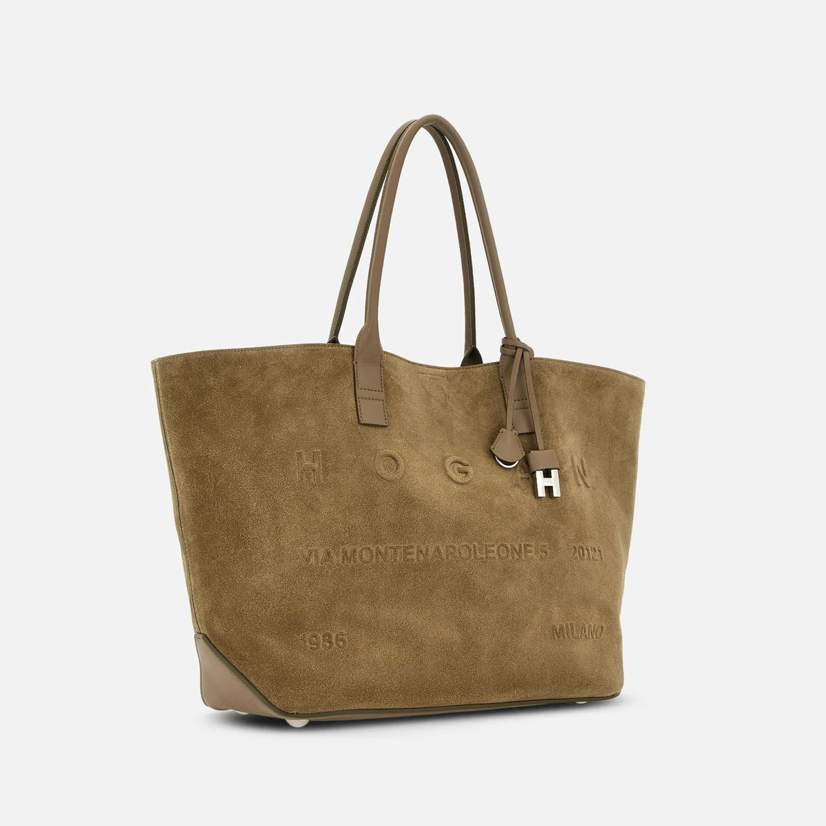 HOGAN Borsa Shopping Address Media-Beige